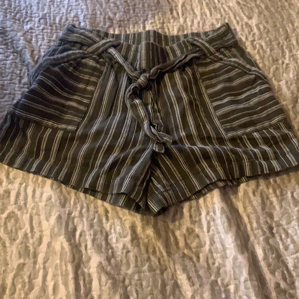 Green striped shirt size medium